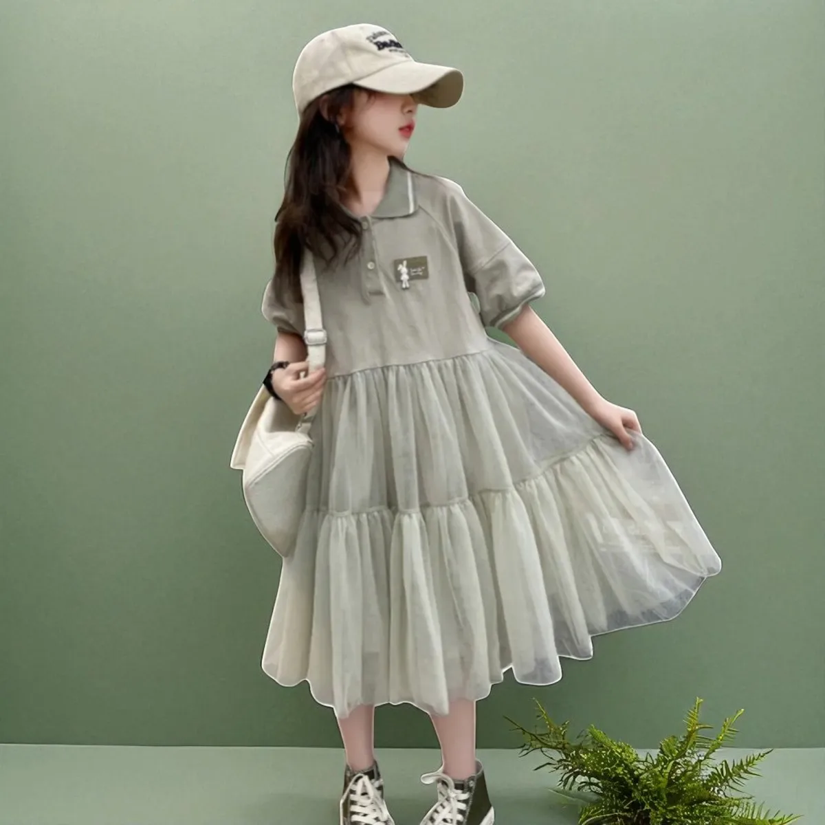 Summer Kids Outfits Lace Gray Dresses for Girls Princess Short Dress Baby  Children Clothes Party Costumes 4 6 8 9 11 10 12 Years - AliExpress 1501