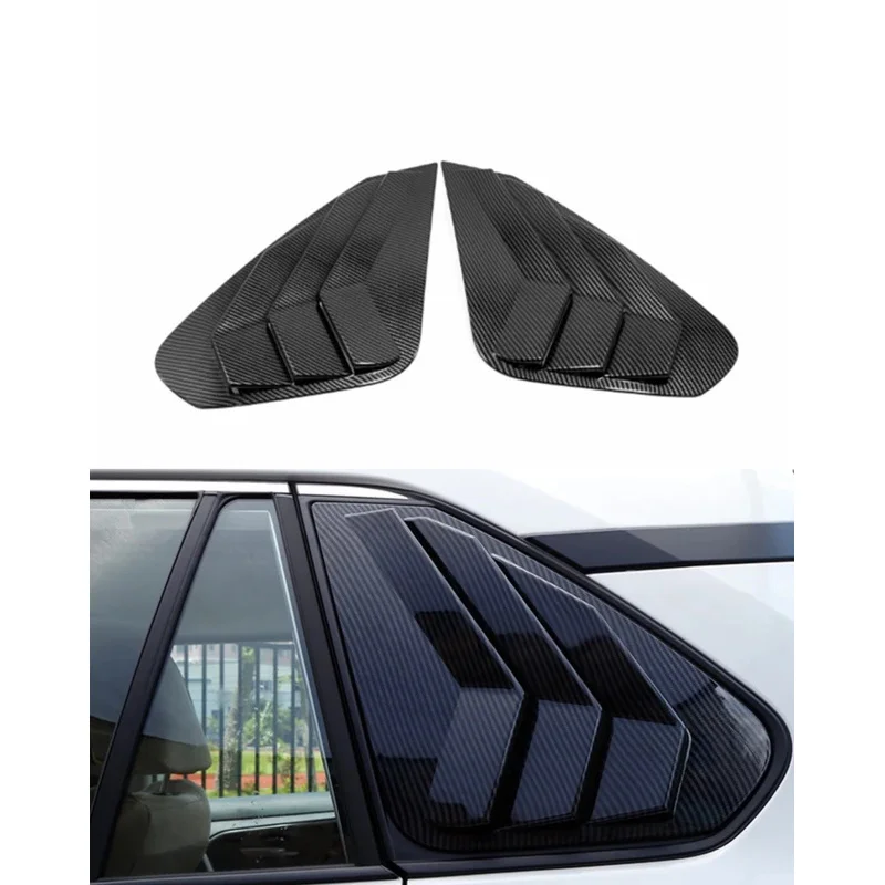 

Fit For Toyota RAV4 2019 2020 Car Side Window Scoop Cover Louvers Cover Vent Trim Carbon Fiber