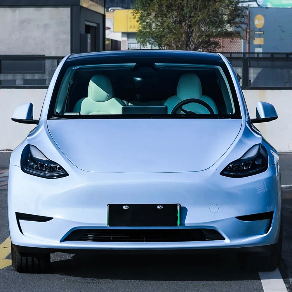 

Кристаллический туман, синяя автомобильная наклейка, упаковка, виниловая пленка, наклейка для домашних животных, без пузырьков, ПВХ, автонаклейки, автомобильные аксессуары, внешний интерьер