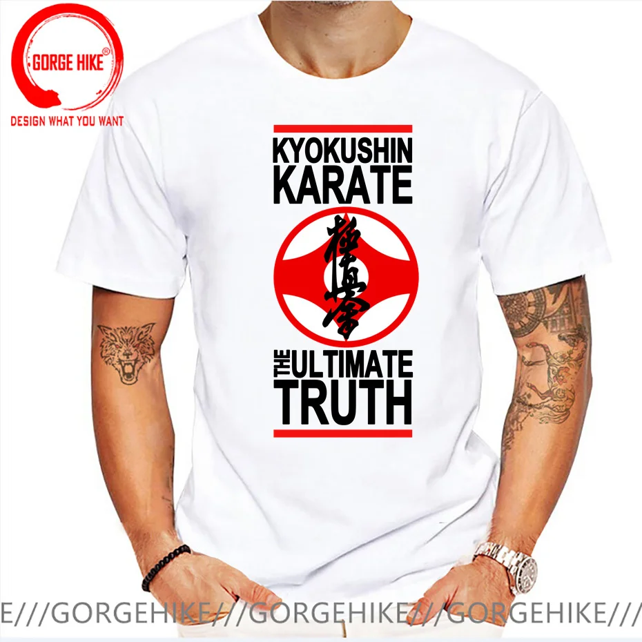 Japanese Kung Fu Kyokushin Karate Masutatsu Oyama T Shirt Men The Ultimate Truth Kyokushinkai Karate T-Shirt Kyokushin Tee Shirt image 3