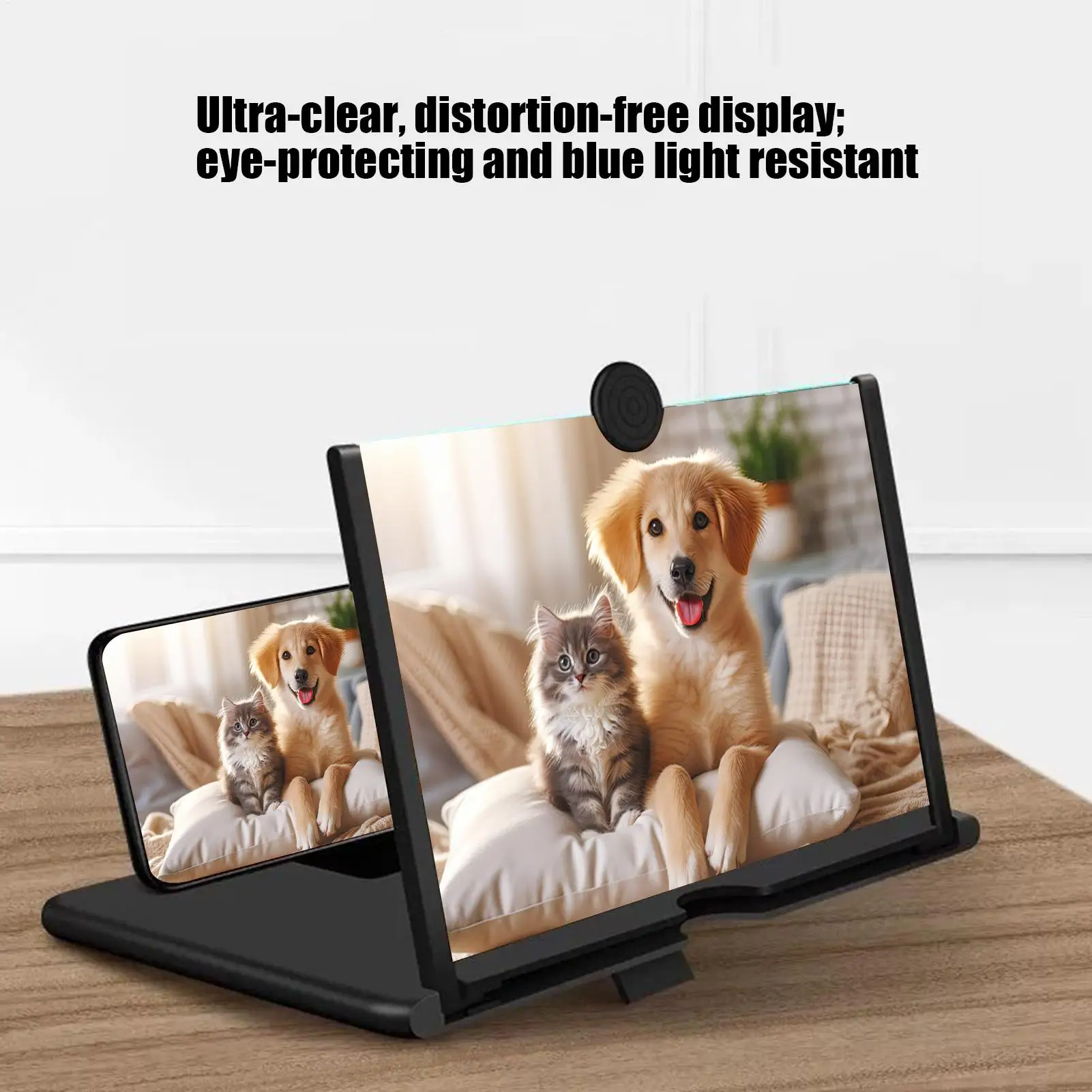 شاشة مكبرة للهاتف الخليوي HD قابلة للطي المكبر للهاتف المحمول شاشة عرض لعبة فيلم الفيديو كتاب المسنين