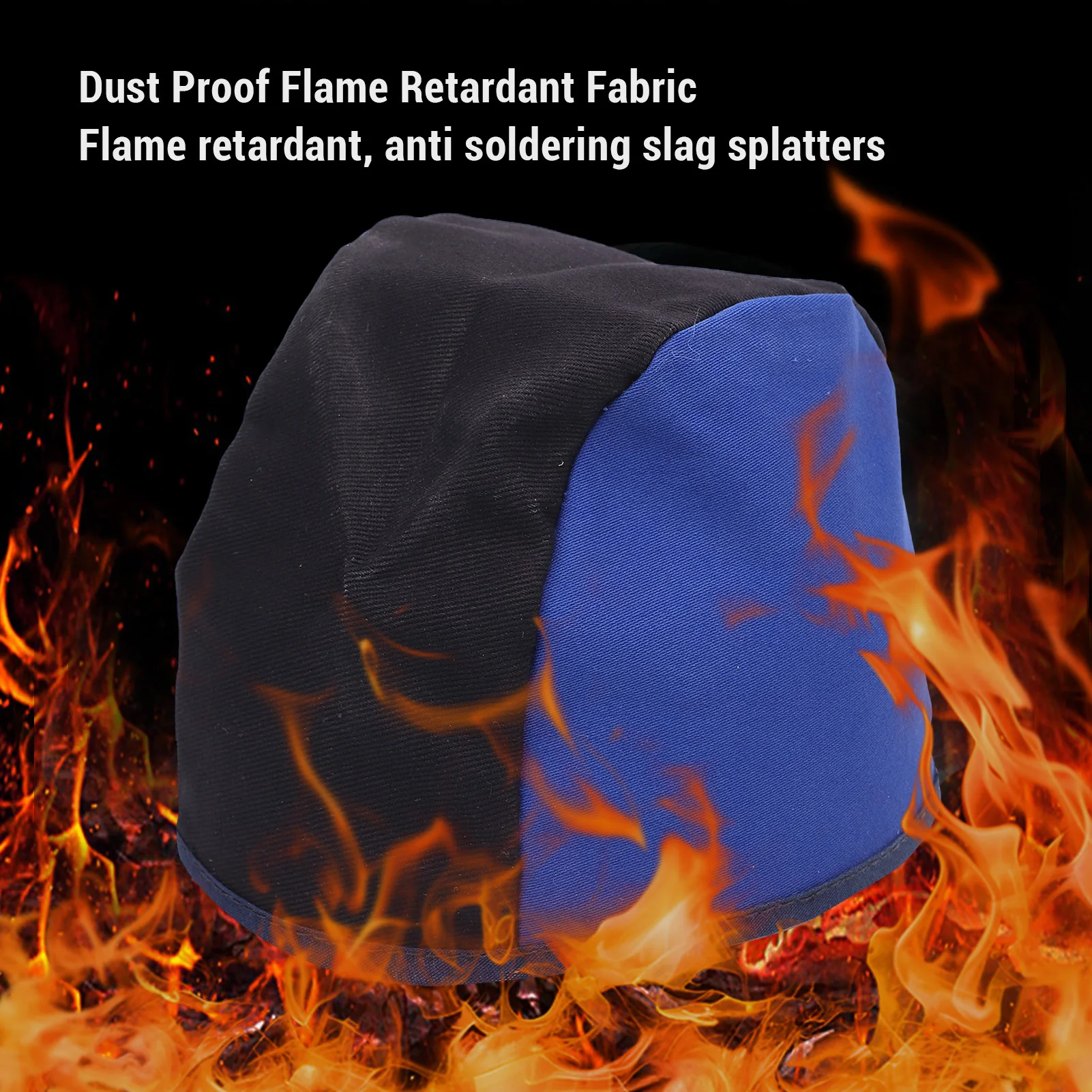 Welding Cap Reversible Flame Retardant Heatproof Cotton Protective for Welders 52~56cm
