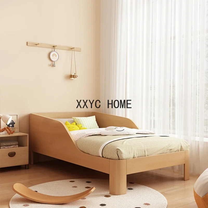 Loft Toddler Children Beds Modern Solid Wood House Small Double Children Beds Floor Wooden Lit Enfant Bedroom Furniture SR50CB