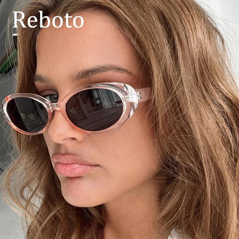 

Fashion Women's Oval Sunglasses 2024 New Small Cat Eye Sun Glasses For Ladies Luxury Brand Trends Black Rectangle Eyewear UV400