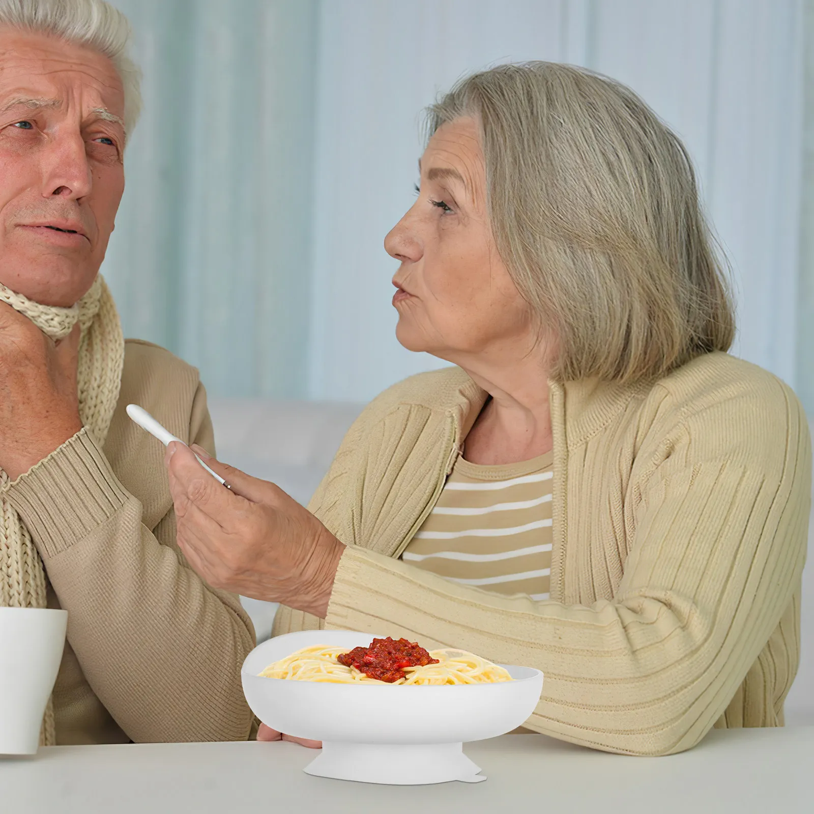 

Adaptive Suction Base Spill Proof Dinnerware Self Feeding Tableware Anti Spill Plate Disability Assistance Elderly