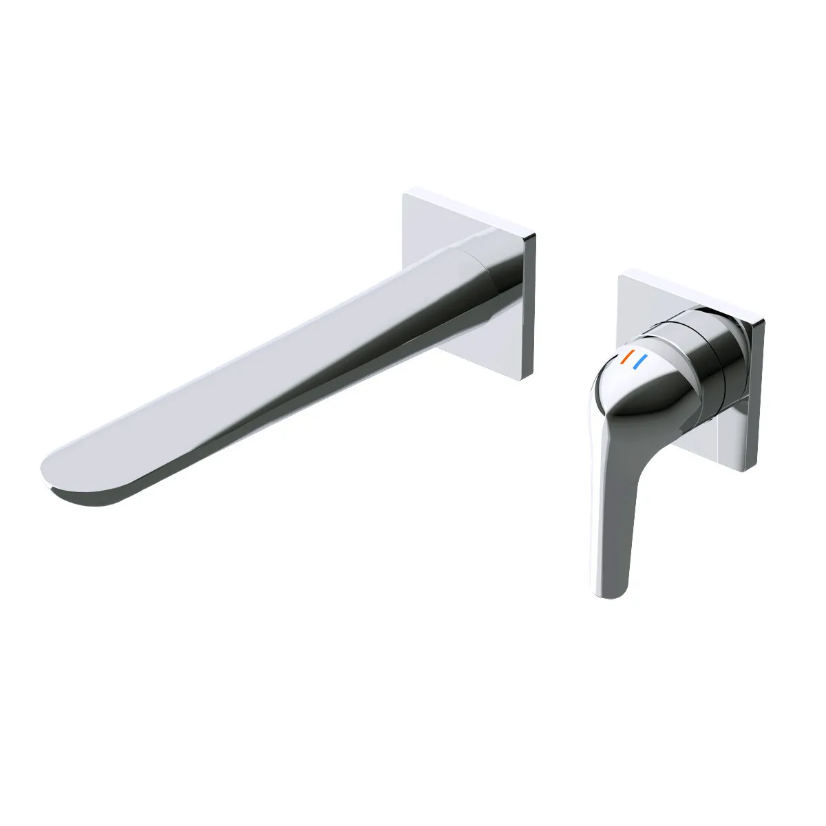 New Arrival Basin Faucets Brush Gold Bathroom Sink Faucets Hot Cold Wall Mounted white Mixer Water Tap Top High Quality