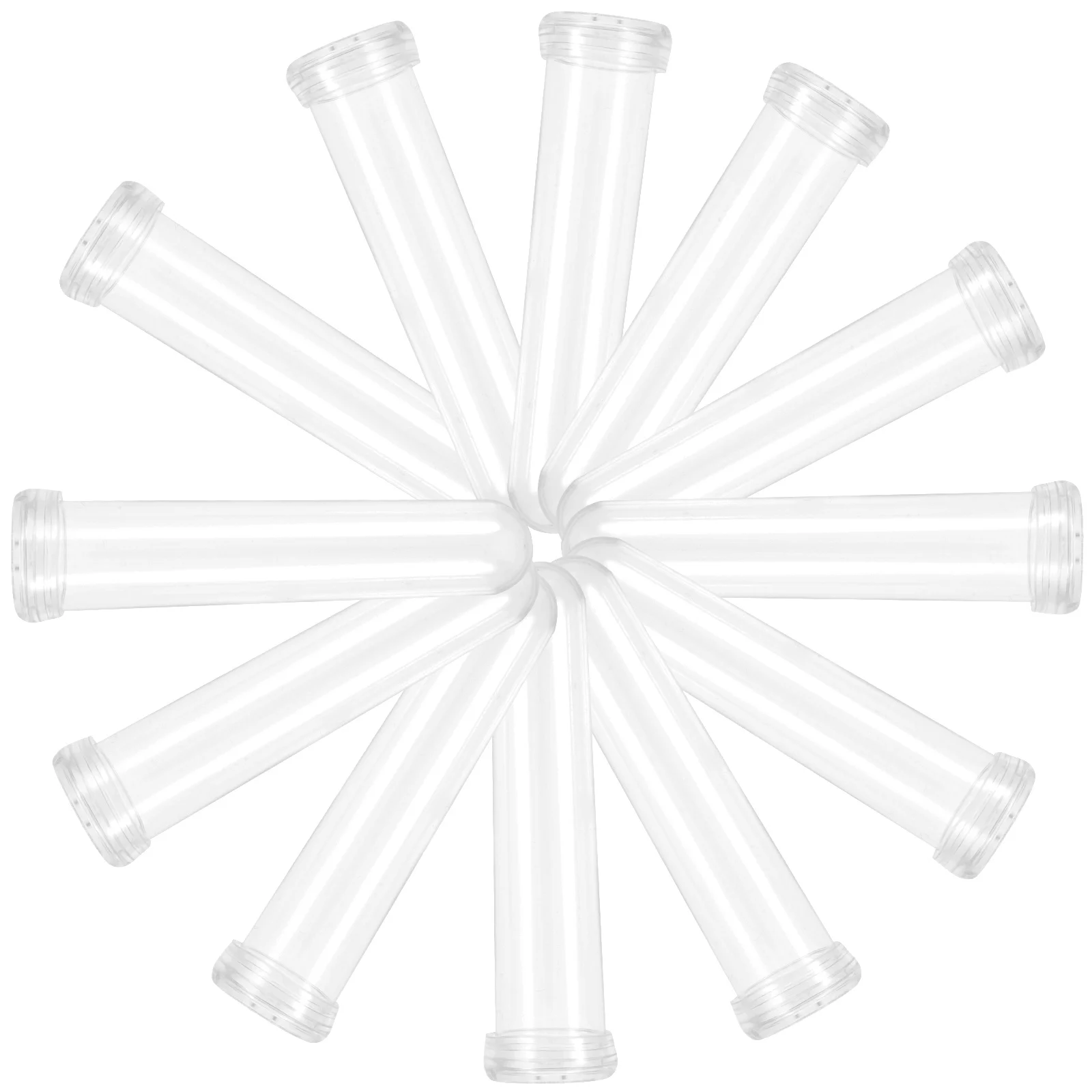 

50 Pcs Planting Tube Floral Water Tubes Flower for Fresh Flowers Arrangement Rose Stem Transparent Lid