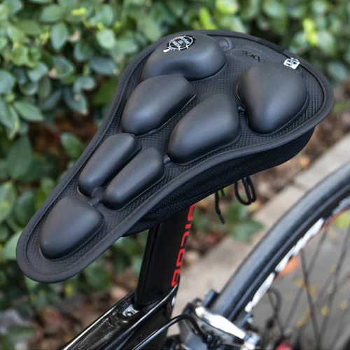 Imagen 1 del producto Prensa de alta calidad para inflar, absorción de golpes, alivio de presión, impermeable, TPU, cojín de asiento de aire 3D para bicicleta