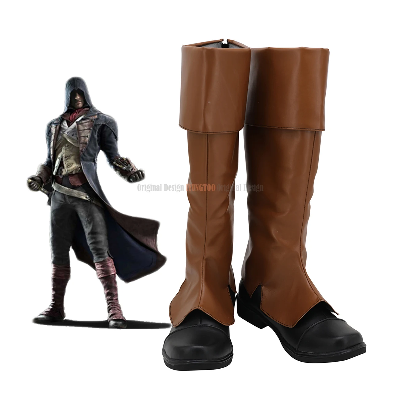 Arno Victor Dorian Cosplay Boots Customized Leather Shoes for Boys and Girls