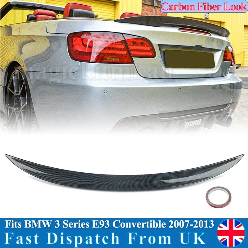

FOR BMW 3 SERIES E93 Rear Spoiler 320d 325d 323i 330i 2007-2013 MP STYLE REAR BOOT SPOILER LIP WING CARBON FIBER LOOK Body Kit