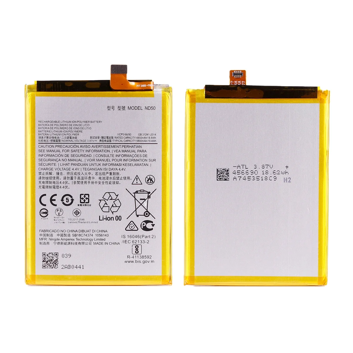 Brand New ND50 4800mAh Battery For Motorola MOTO G42 XT2233-1 XT2233-2 phone Batteries