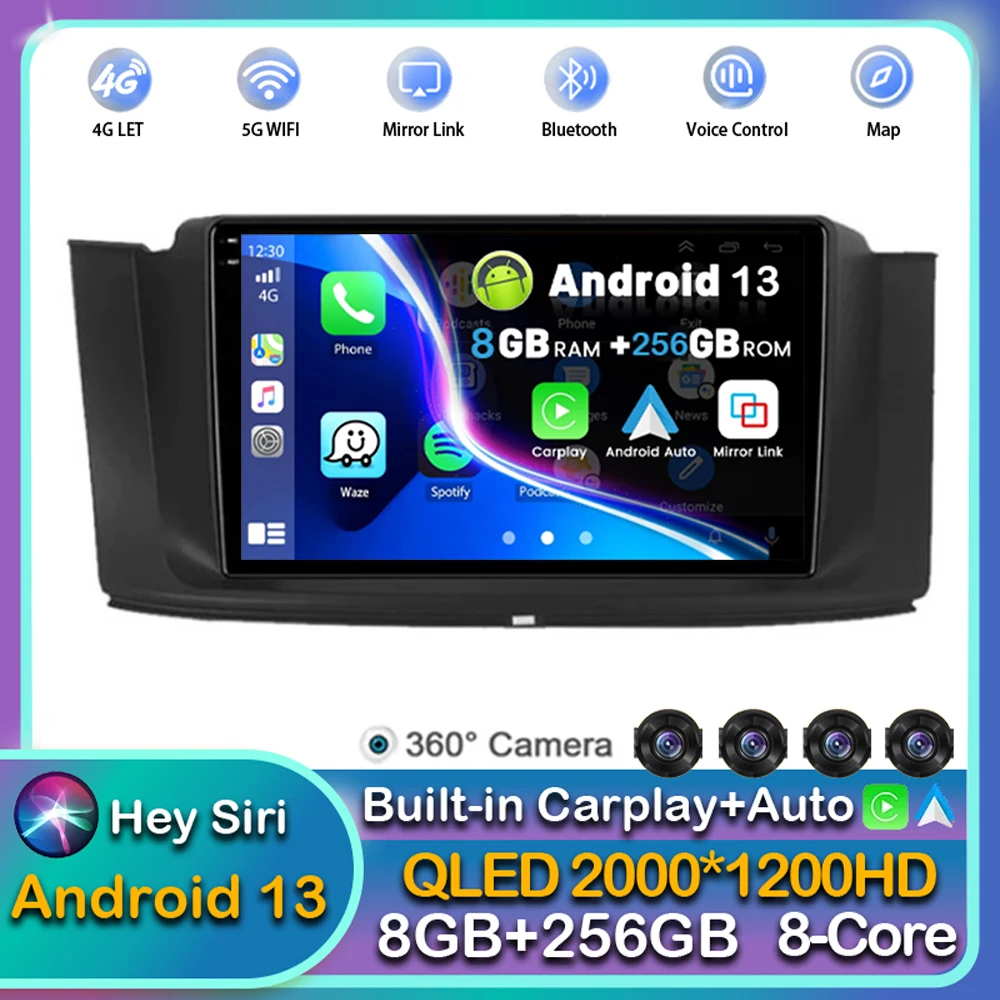 

Автомагнитола Carplay для Geely Emgrand GT GC9 Borui, мультимедийный видеоплеер на Android 13, с GPS, типоразмер 2DIN, 2015, 2016