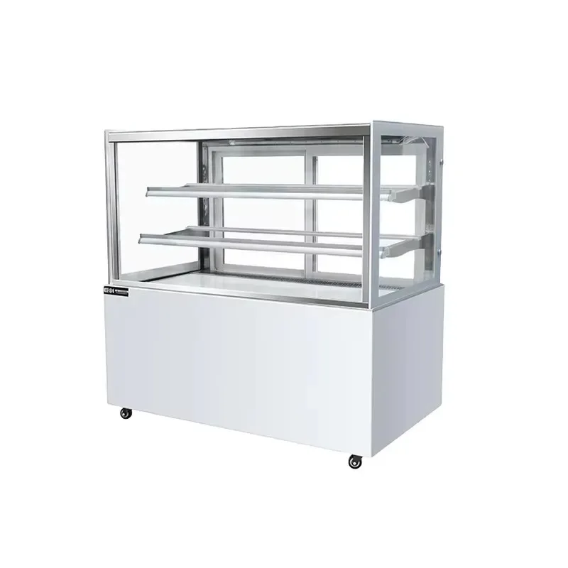 Professional Cake Display Case Commercial Bakery Glass Showcase for Cafes and Shops