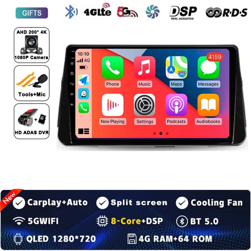 Android 15 Carplay Auto Voor NISSAN MICRA KICKS 2017 2018 2019 Autoradio Multimedia Video Player Navigatie GPS Geen 2Din 2 Din 4G