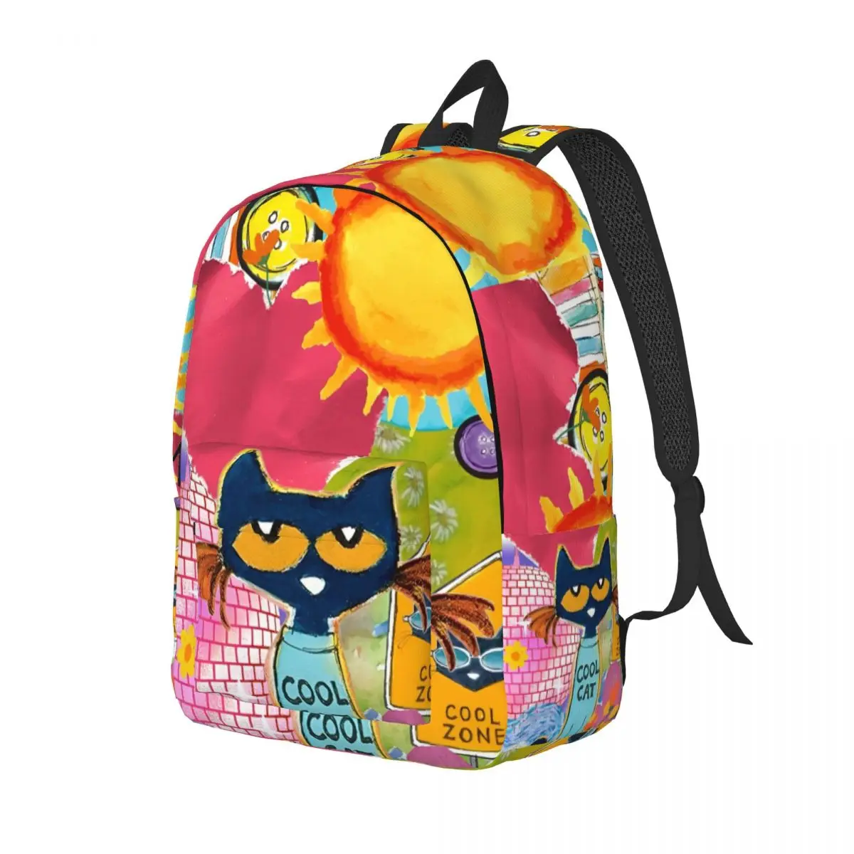 Pete The Cat I Love My Shoes Classical Backpack Gift High  display picture 3