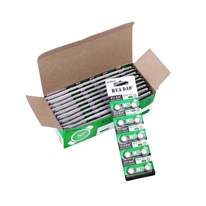 

AG10 LR1130 Button Battery LR 1130 SR1130 389A LR54 L1131 For Alkaline Battery Watch Hearing Aid Flashlight Calendar Toys1.55V