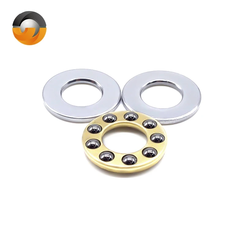 10PCS F5-10M 5x10x4 mm ABEC-7 Bearing Miniature Thrust Axial Ball Bearings With Grooved Raceway