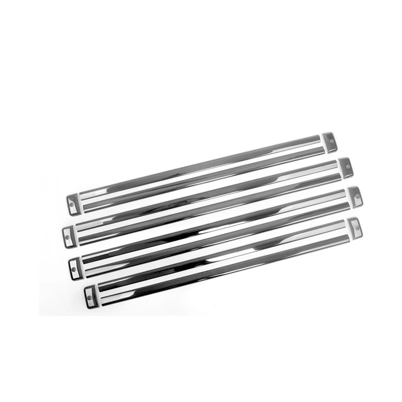 Car Moulding Accessories For Toyota Sienna 2021 2022 2023 Stainless Steel Rear Seat Track Path Slide Rail Frame Cover Trims