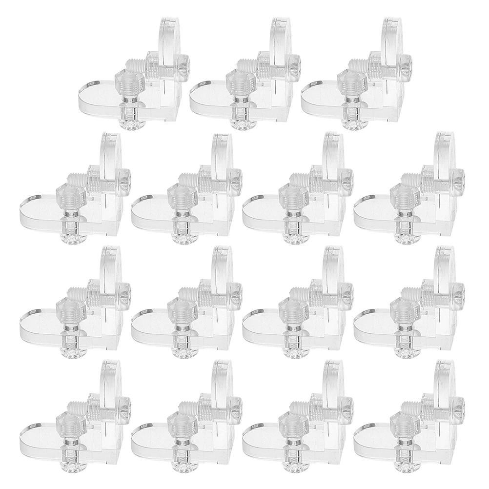

15Pcs Acrylic Corner Brackets Transparent Corner Support for DIY Display Box Reinforcement Acrylic Jewelry Case Fixing
