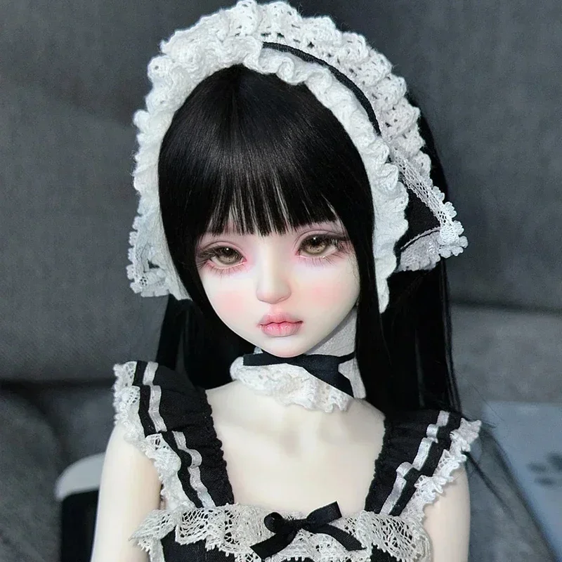 새로운 sd bjd 인형 1/4 aikou 사랑스러운 소녀 세트, 메이크업 고품질 관절 이동식 인형, 새로운 장난감, 무료 배송