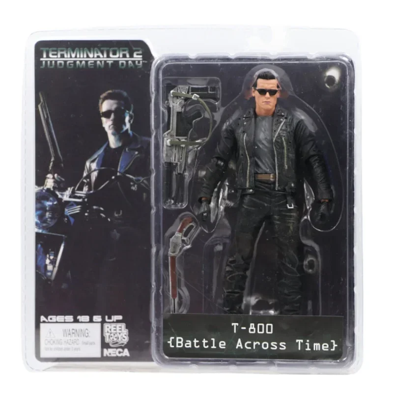 NECA Movie Model Terminator Series T-800 Schwarzenegger Two-gun Version of The Moving Doll Hand-made Model Desk Decoration