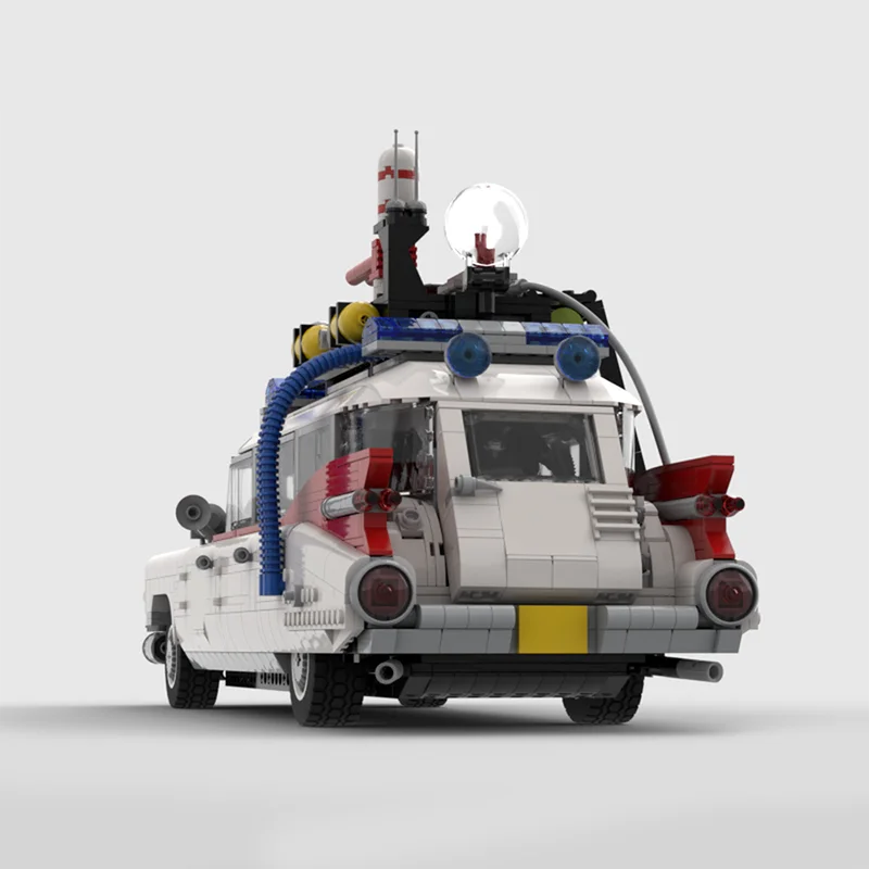 3250 PCS MOC ECTO-1 คลาสสิกภาพยนตร์โมด Ghostbusters Retro Vehicle Classic Car Model DIY Building Blocks ของขวัญวันเกิดของเล่น