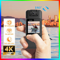 4K HD Mini Camera Handheld Law Enforcement Wifi Hotspot Back Clip Recorder Infrared Night Vision BodyCam Wifi Camera 액션캠