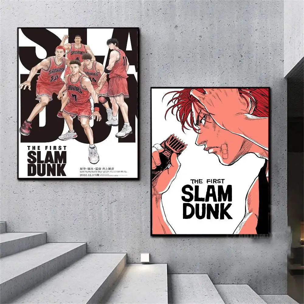 الأول S-sLAM D-DUNK أنيمي المشارك عالية الوضوح ملصق فني ذاتية اللصق مقاوم للماء ديكور المنزل لغرفة المعيشة