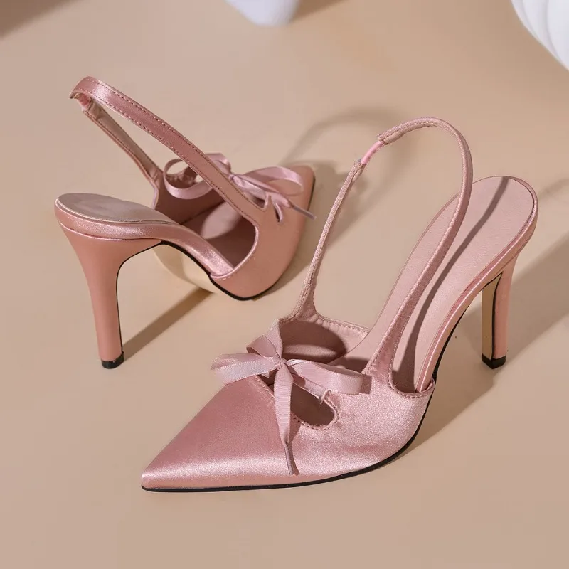 

2026 New Womens Shoes Elegant French High Heel Sandals for Woman Fashion Pointed Tip Casual Shoes Designer Shoes Sandalias Mujer
