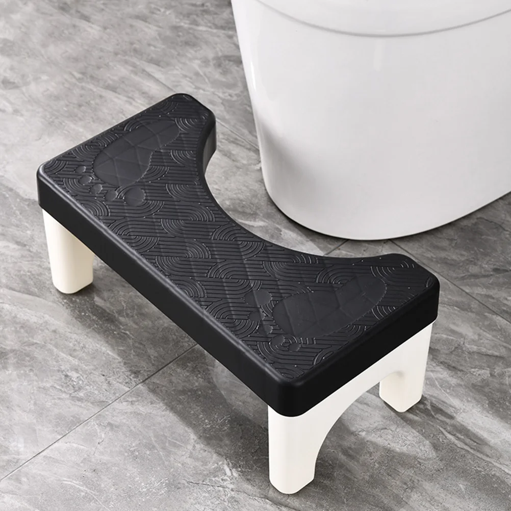 PP Non-Slip Squatting Foot Stool Comfortable Bathroom Step Stool for Easier Healthier Bowel Movements Home Toilet Footstool