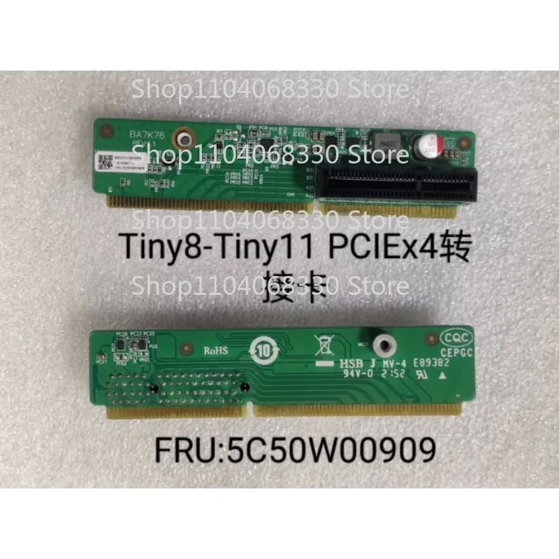 MM 5C50W00909 P3 M950Q P360 Tiny8 Tiny9 4X PCle Network Card Adapter For Lenovo Tiny8 PCIex4 Riser Card
