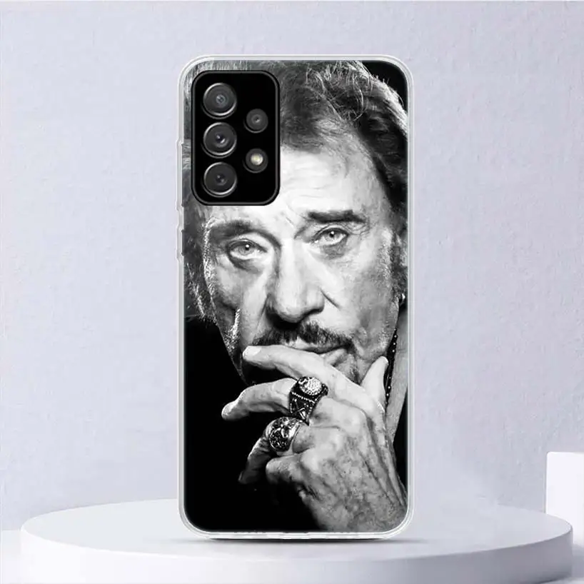 Johnny Hallyday Music Soft Case For Samsung Galaxy A51 A71 A50 A70 A21S Phone Cover A30 A20E A10 A31 A41 A6 A7 A8 A9 Shell Coque