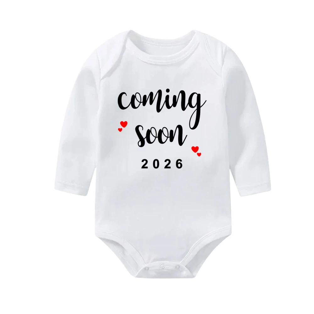 إعلان الطفل قريبا 2026 الوليد رومبير عادية بنين بنات ارتداءها الجسم الحمل تكشف الملابس الرضع بذلة #4