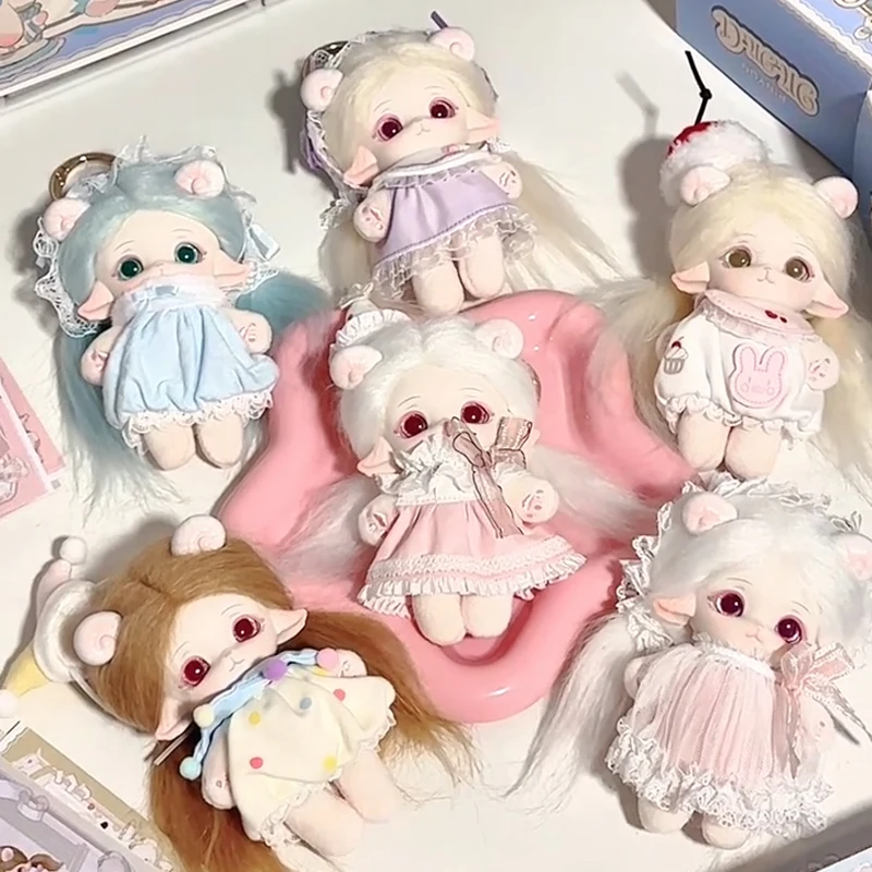 

Новая игрушка-сюрприз в закрытой упаковке MiMiA, серия «Детский сад», загадочная коробка, кукла-трансформер в хлопковом платье, кавайный брелок-подвеска Mimia, декор для сумки-сюрприза