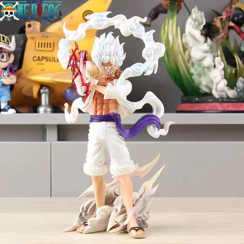 

25 см цельная аниме-фигурка 5 передач, фигурка Луффи Ника Луффи, фигурка, подвижные игрушки, статуя из ПВХ, коллекционные модели, игрушки, подарки на день рождения