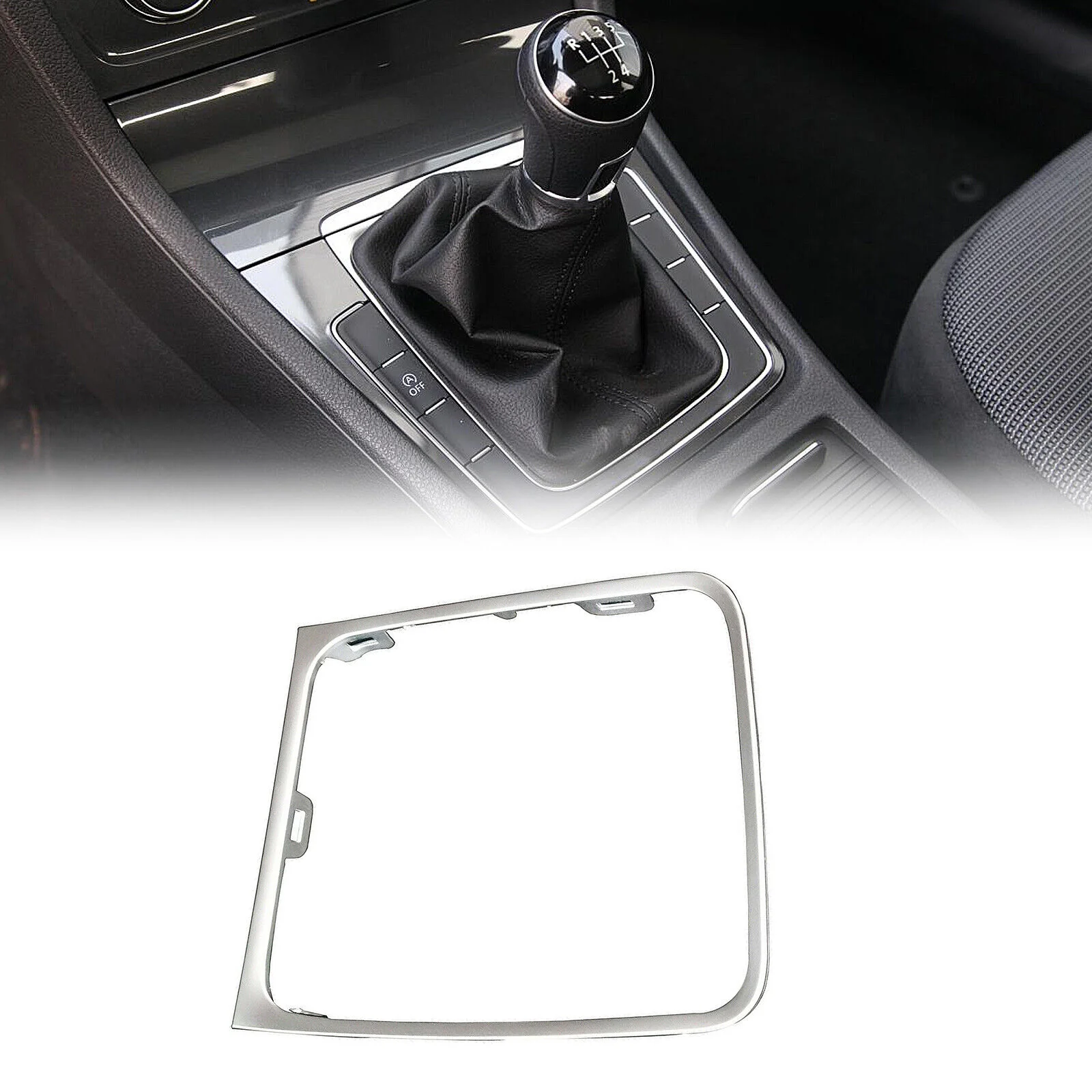 

For VW Golf MK7 7.5 Left Gear Frame Shift Knob Base Trim Circle Automatic UK NEW