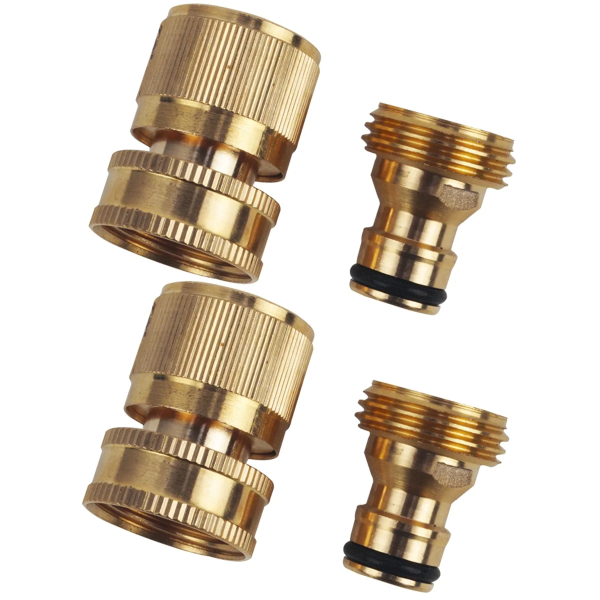 

ONCE Brass 3/4Inch Threaded Quick Connector, Garden Water Connector, Car Washing Machine Male/Female 3/4Inch European