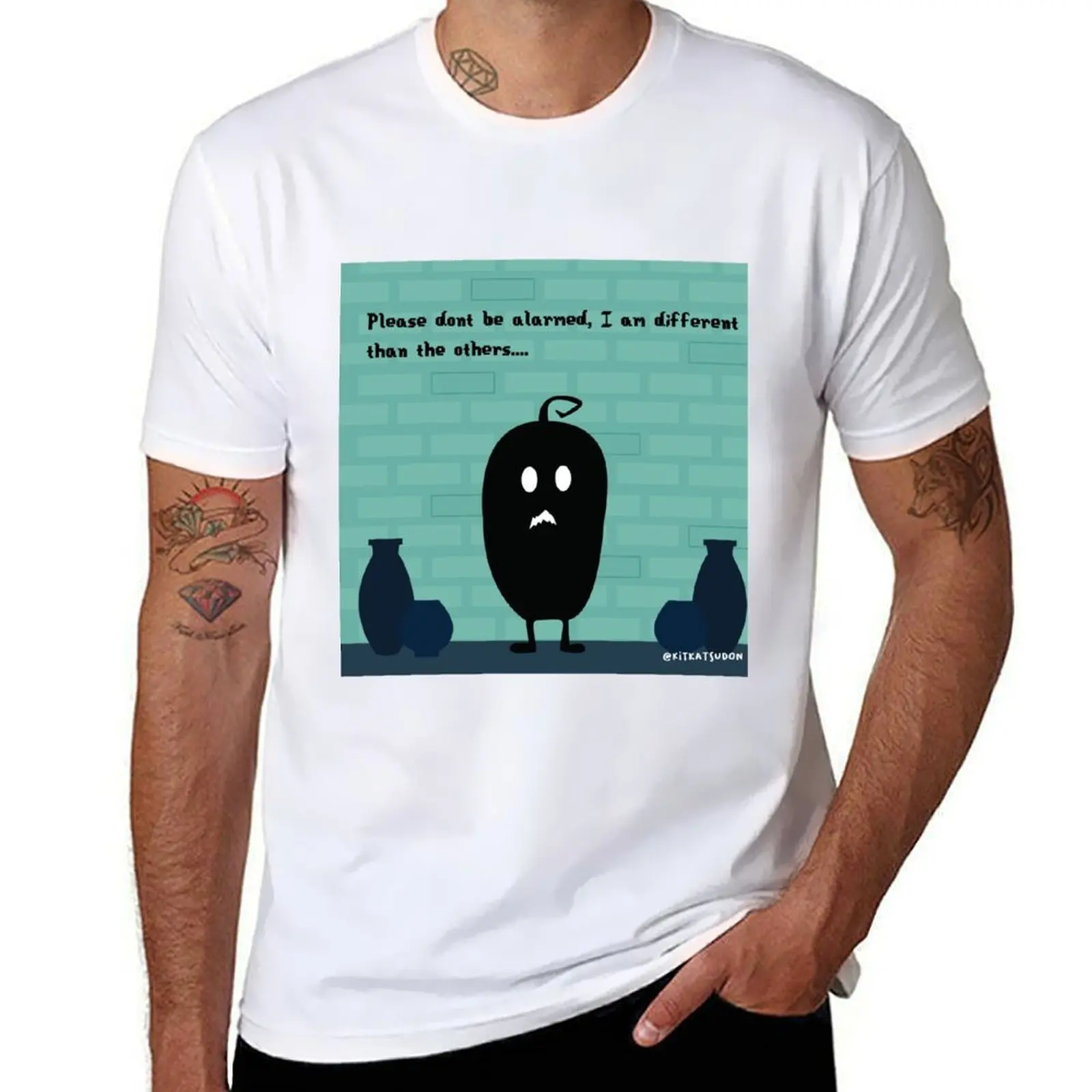 

Stardew Valley Krobus - Sewers T-Shirt graphic t shirts for man man t shirt luxury T-Shirt