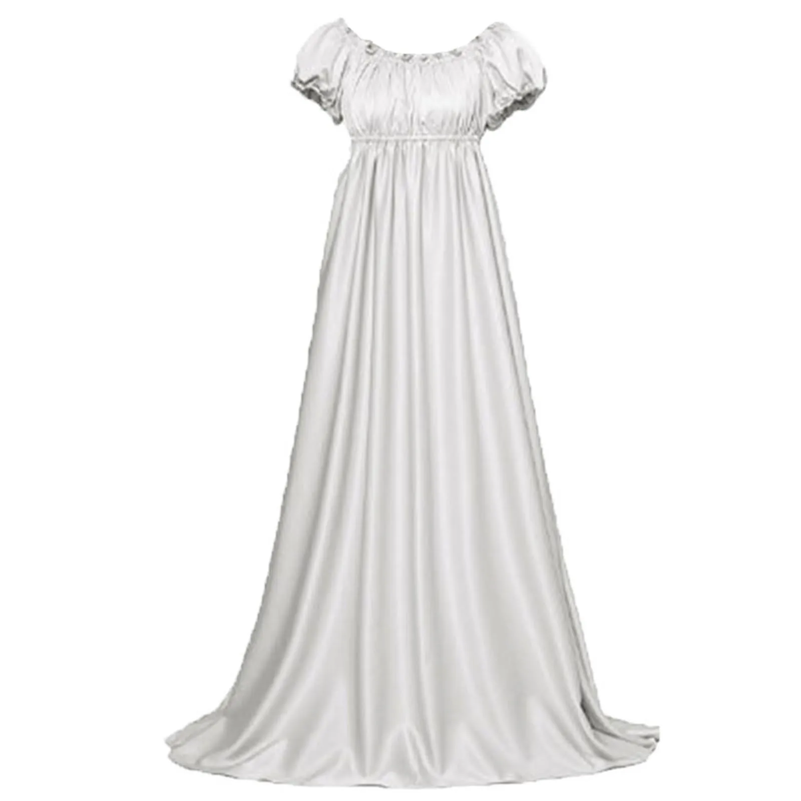 Regency โรแมนติกสไตล์เครื่องแต่งกายคอสเพลย์ซาติน Vintage Party ชุด Victorian ยุคกลางเอวสูง Jane Austen ชุด