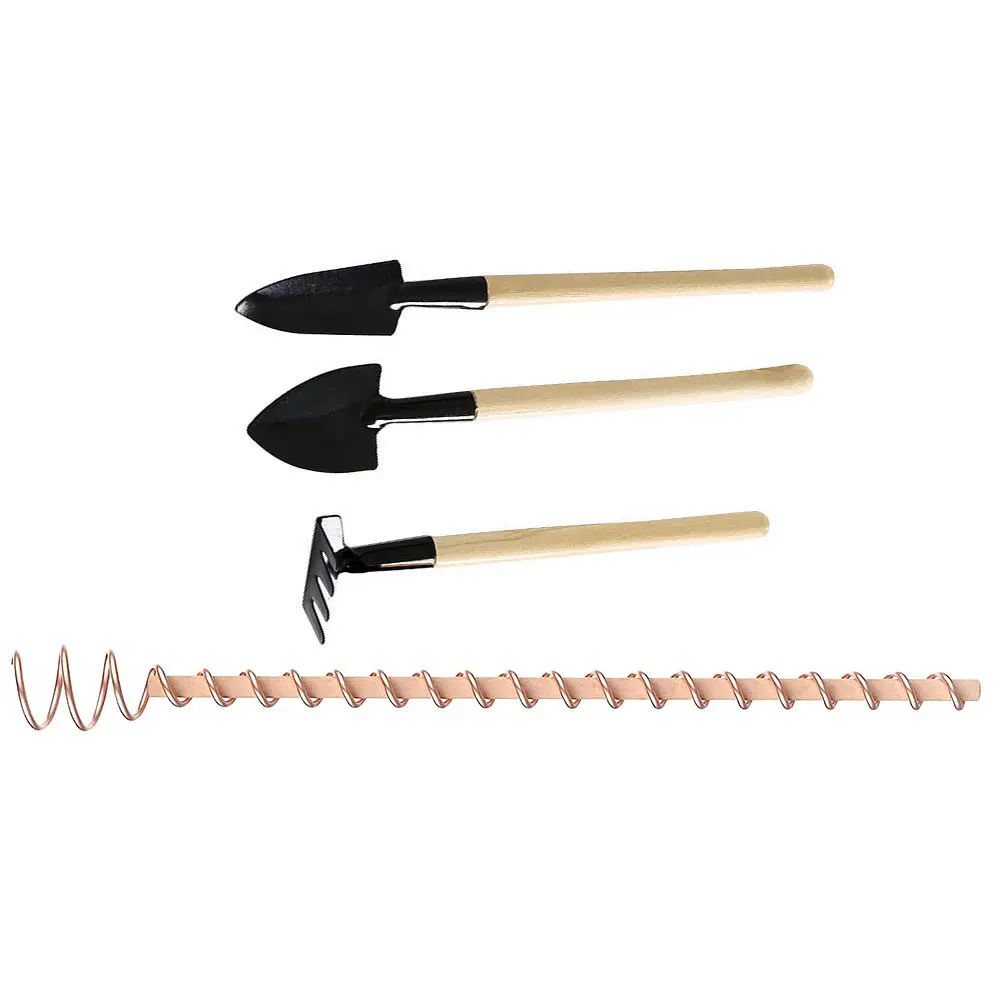 1Set Gardening Copper Wire Antenna Kit High Flexibility Bare Copper Wire with Winding Fixture for Culture Plants Stakes