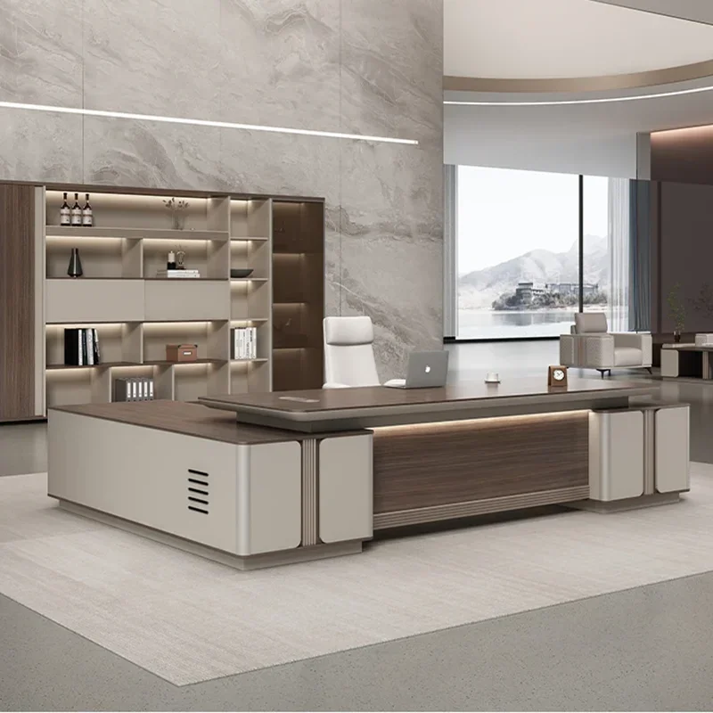 

Роскошный современный офисный стол для конференций, босс-работа, минималистичный современный негабаритный скандинавский органайзер для руководителей, уникальная мебель Ufficio