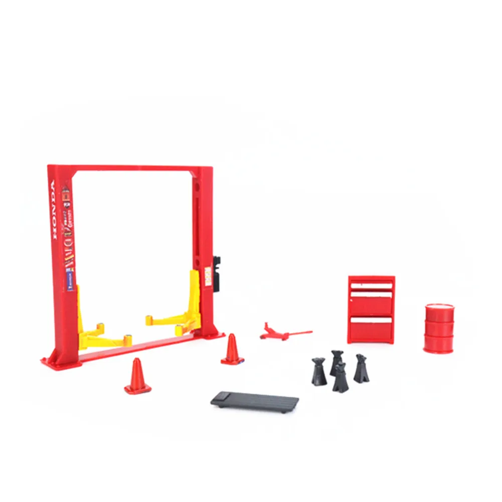 Imagem -03 - Diorama Conjunto de Ferramentas de Manutenção de Garagem Modelo Abs Modelo de Exibição de Carro Kits de Ferramentas de Reparo Decoração de Cenário de Simulação 12 Peças 64