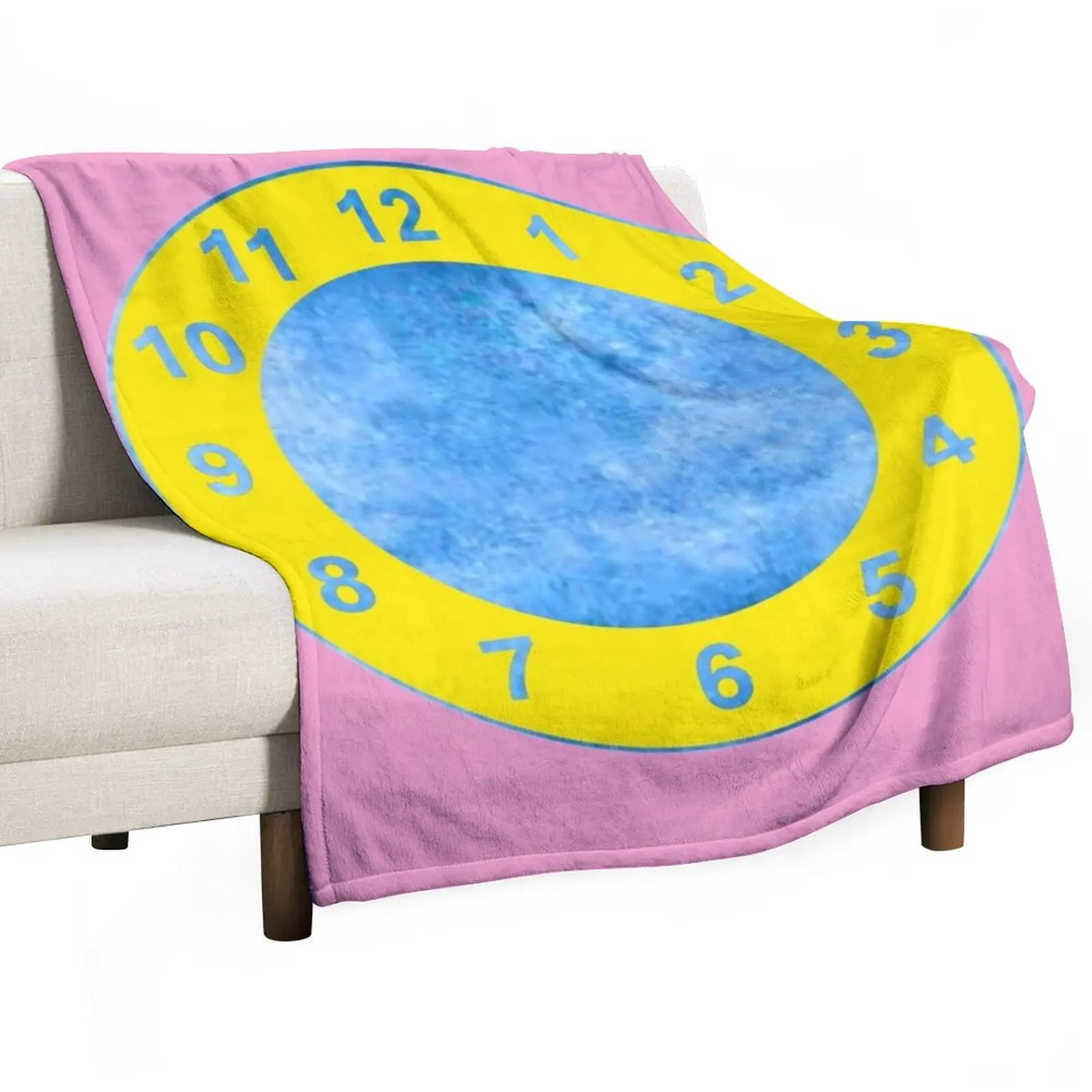 Clock Rug (The Big Comfy Couch) Throw Blanket Warm Large Kid'S Blankets For Bed sofa bed Weighted Blankets