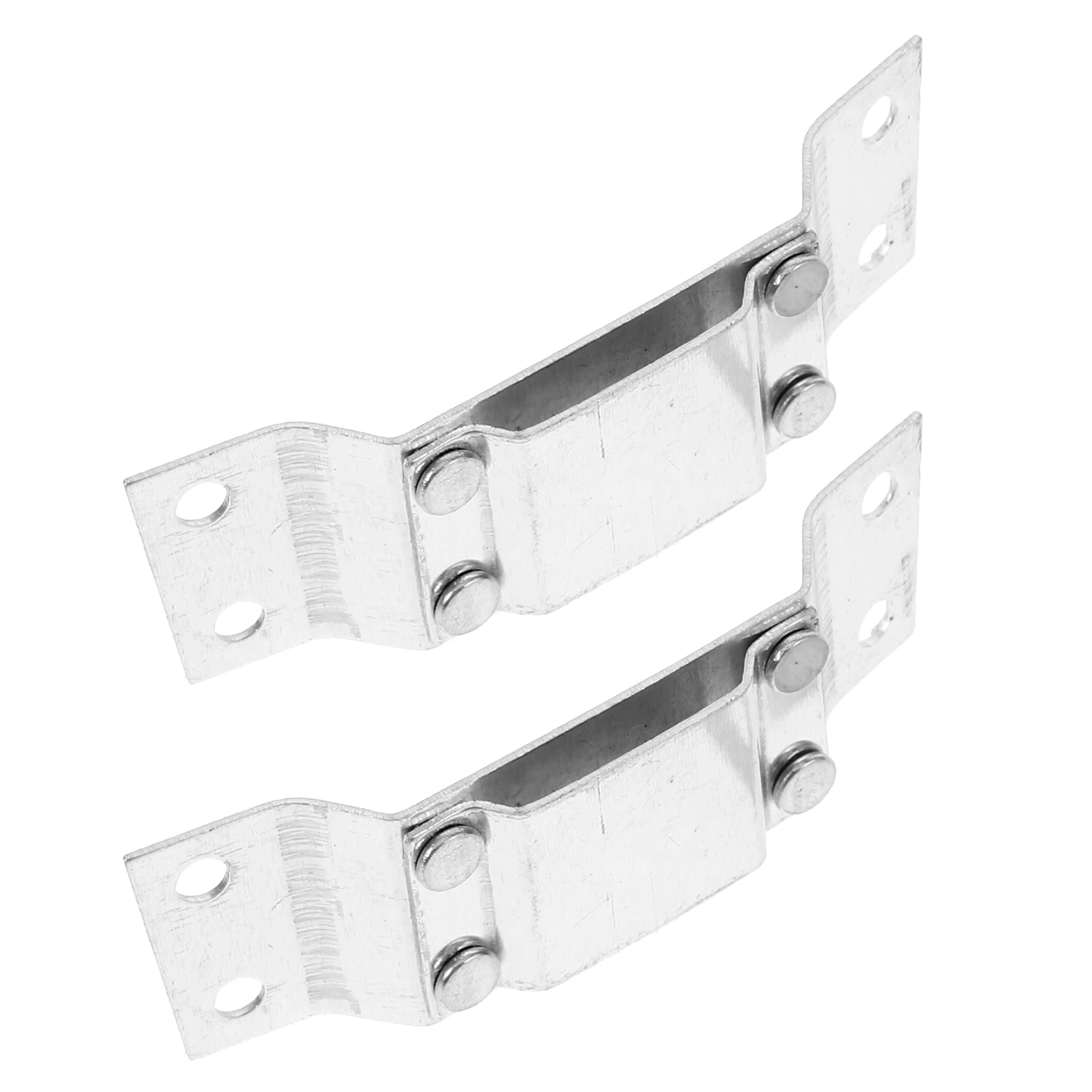 2 Pcs Headlight Fixed Device Flashlight Holder Metal Mount Base Aluminum Alloy Safety Hard Hat Accessory LED Light