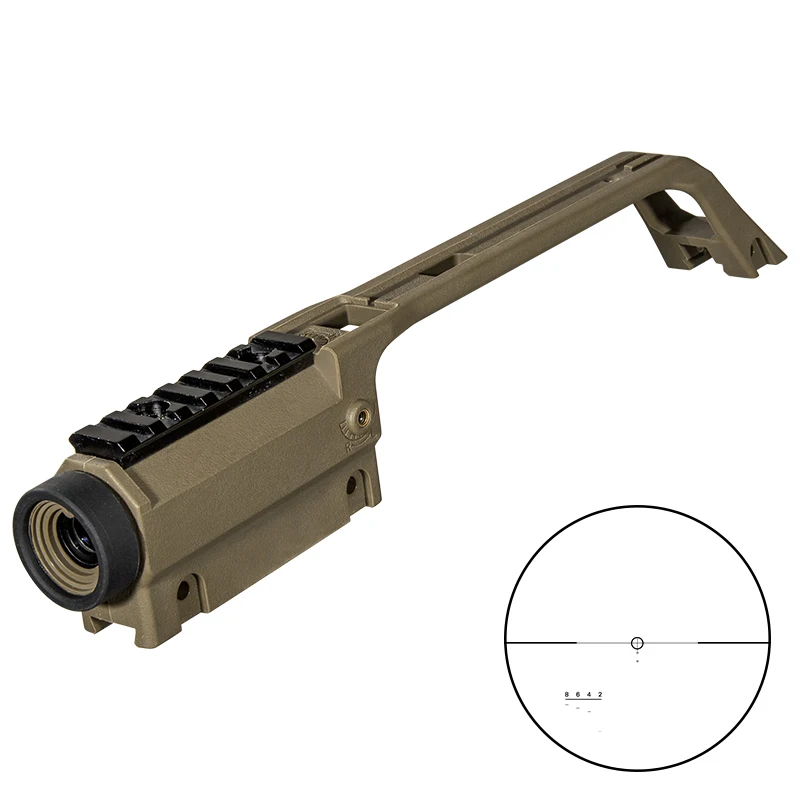 Fire Wolf-Lunette de visée pour fusil de chasse, longue portée pour MP5, lunette de visée en métal, rail Weaver, poignée de base de montage, 3,5x20,