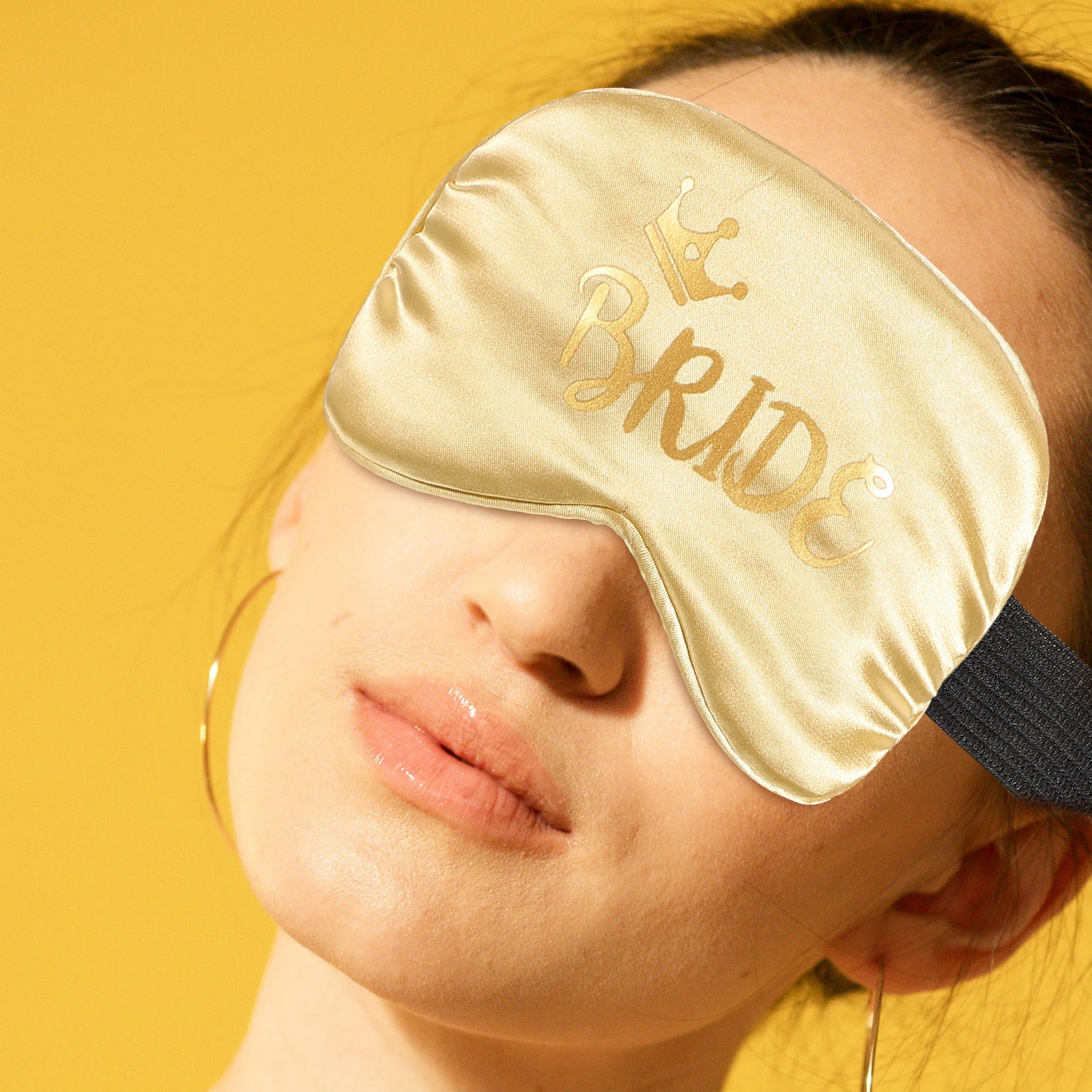 

Sleep Mask Elastic Band Eye Sleeping for Girls Imitation Silk Women Comfortable