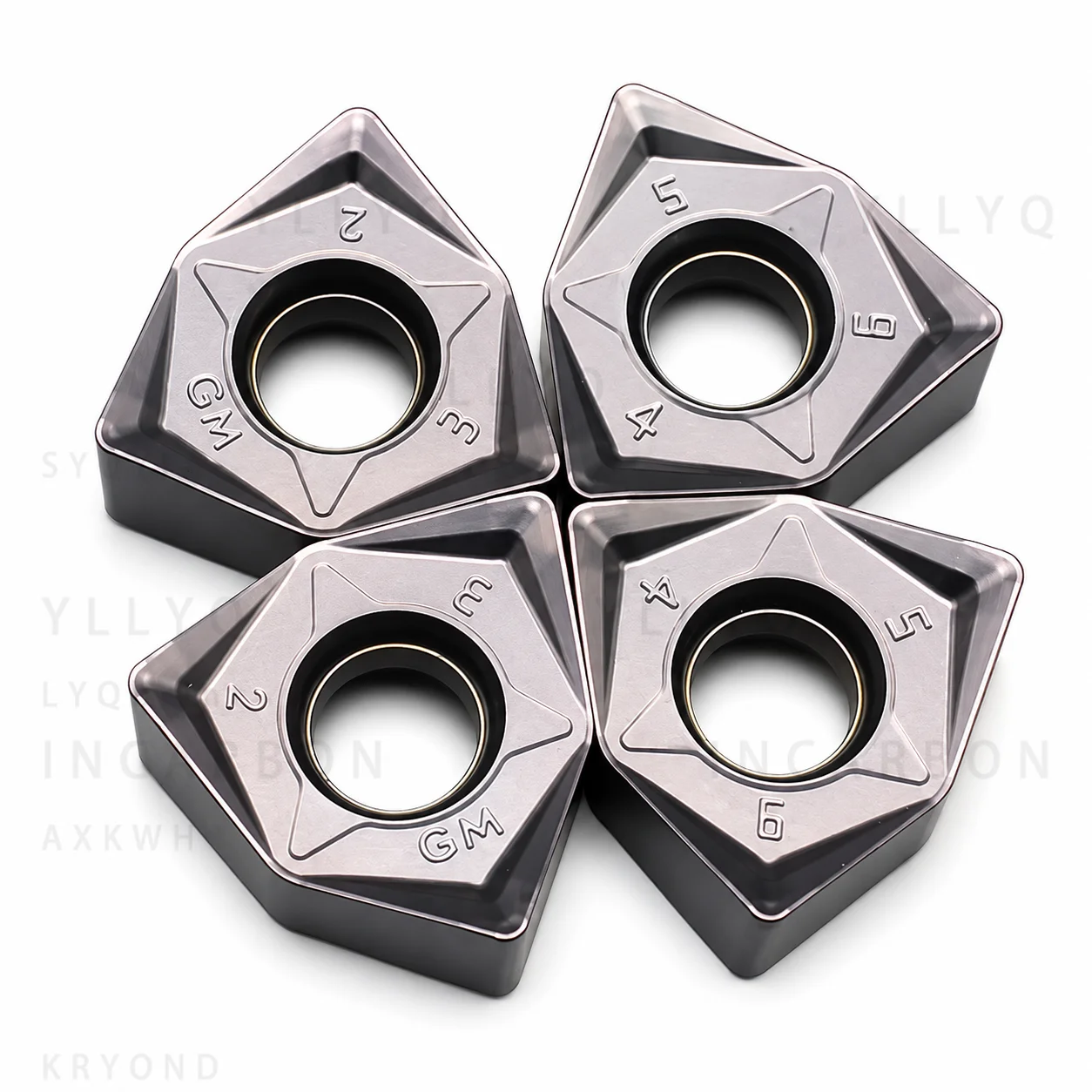 10PCS WNMU080608 WNMU080608EN-GM Carbide Inserts Face Milling Cutter Tool For MFWN Holder CNC Turning Machining Blade