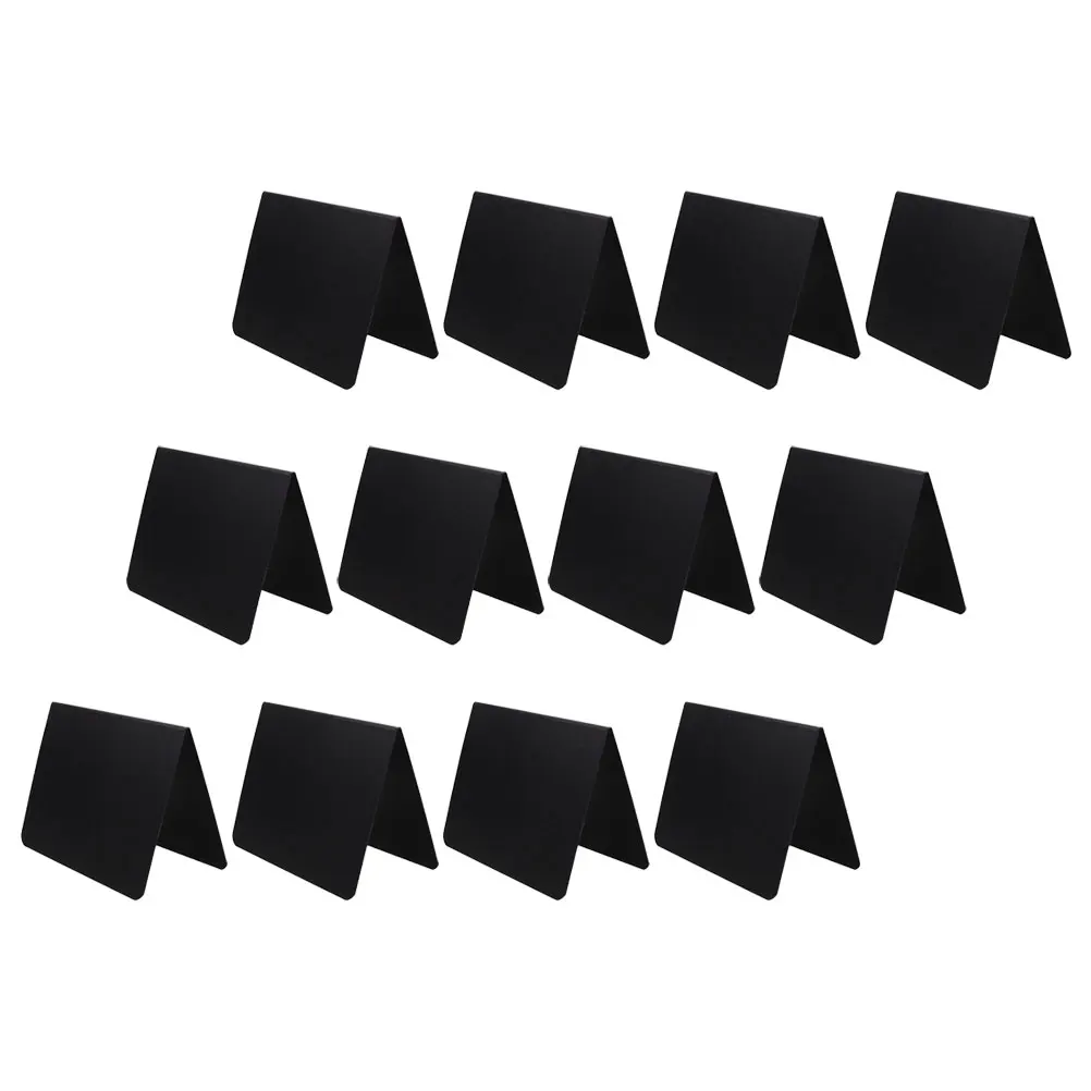 12 قطعة علامات أسعار السبورة علامة السبورة الصغيرة مزدوجة الوجهين قابلة لإعادة الاستخدام الدائمة رسالة المجلس لبوفيه منضدية مذكرة المجلس