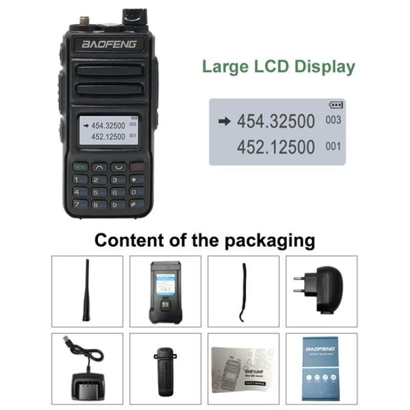 Baofeng-walkie-talkie uv-13 Pro, dispositivo inalámbrico de largo alcance, estación de Radio de comunicación bidireccional, CB Ham