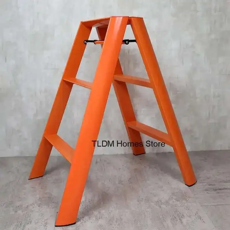

Folding Aluminium Ladders Scaffolding Stool Foldable House Ladder Portable 3 Step Stairs Climbing Multifunction Home Furniture